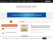 Tablet Screenshot of namemeans.net